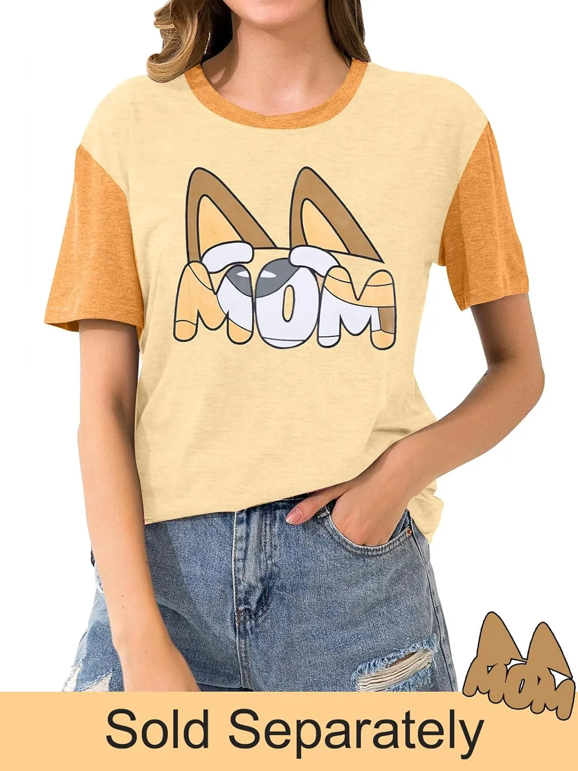 JINTING Dog Mom Shirt Mom and Dad Shirts Couple Outfit T-Shirt Casual Letter Graphic Top Tees