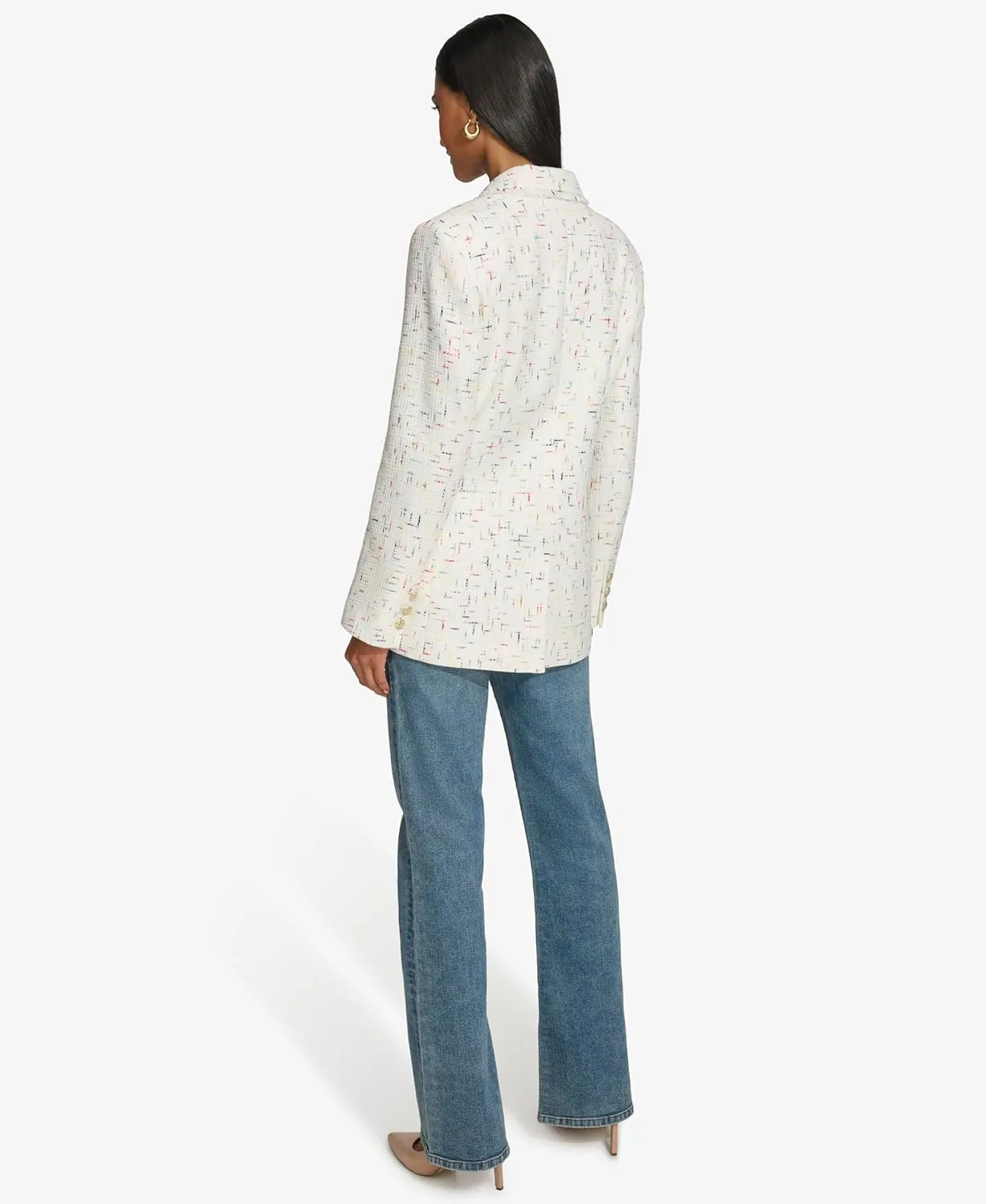 Karl Lagerfeld Paris Women's Tweed Fashion Blazer