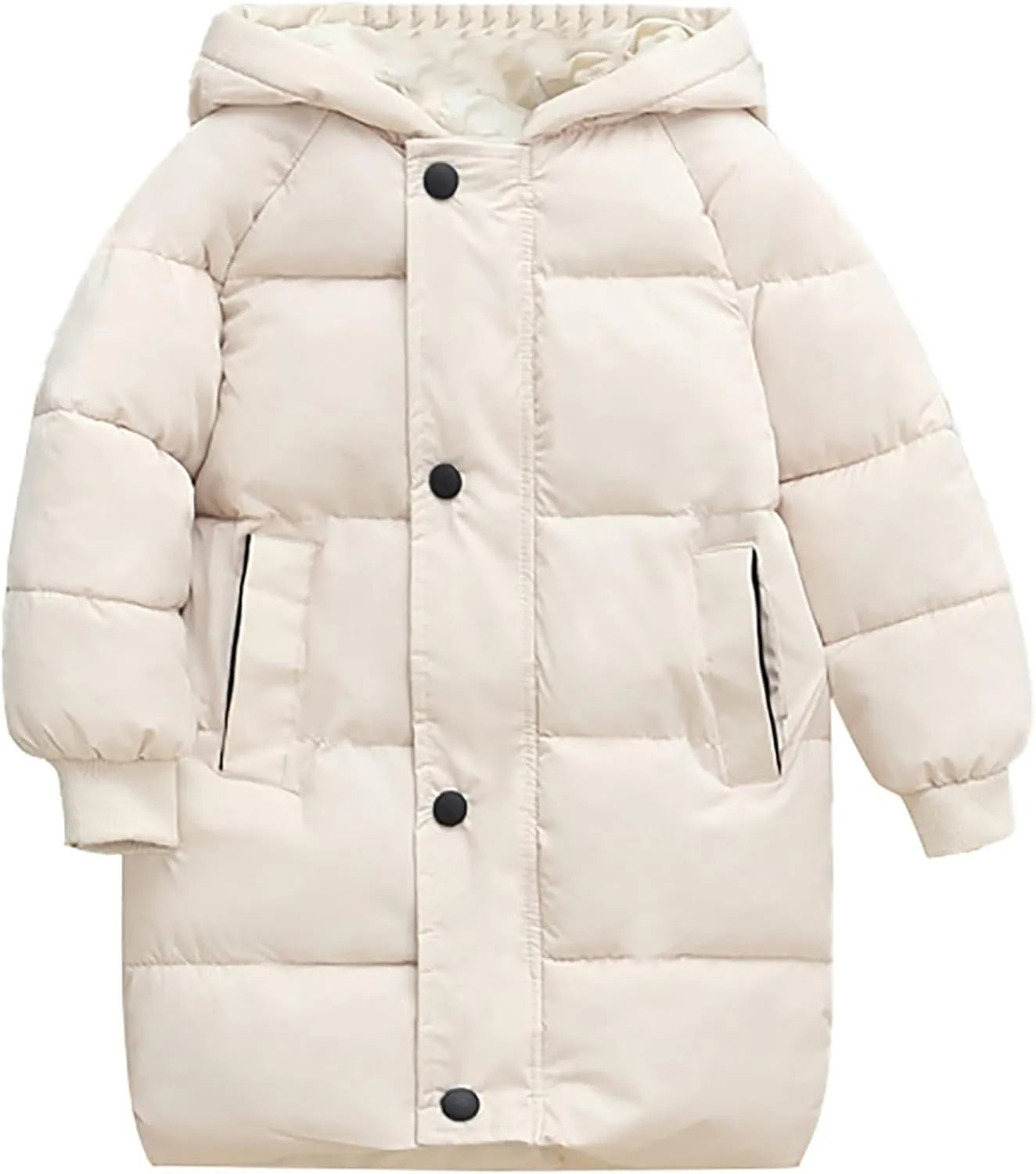 Kids Girls Windpoof Coat Winter Clothes Children's Down Padded Jacket Long Cotton Jacket Baby Children's Girl Coats 6-7