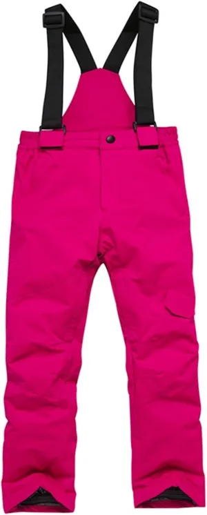 Kids Snow Bis Boys Girls Outdoor Wind proof Water proof Ski Bib Overalls Winter Warm Snow Pants Snowboard Gear
