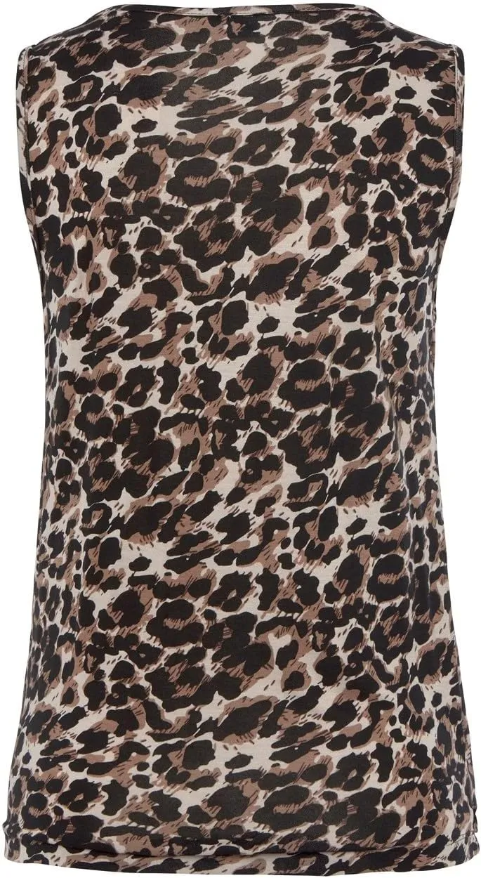 LASCANA Women's Sleeveless Wrap Look Top