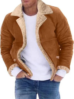 LCMTWX Coats for Men Cottonpadded Jacket Stand Collar Knitted Splice Sweater Coat Casual Men's Thicken Warm Winter Coat