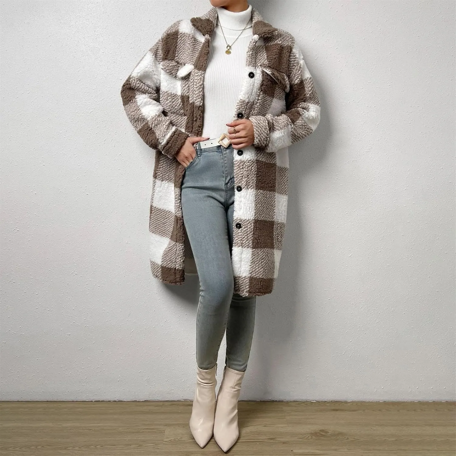 LCMTWX Trench Coat for Women 2023 Office Sleeveless Button Woolen Jacket Coat Trench Coat Women Trench Coats for Women