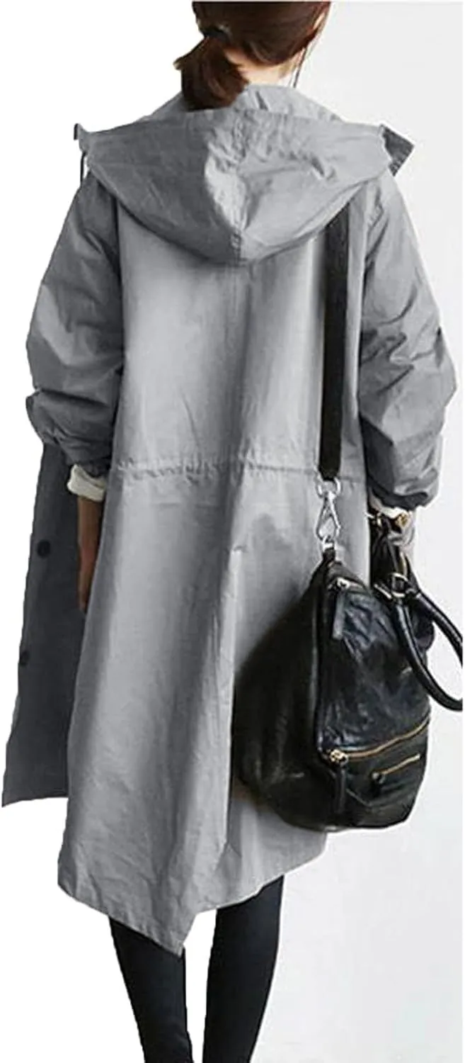 LCMTWX Winter Coat Women Long Coat Outwear Womens Elegant Windbreaker Wild Winter Women's Coat Trench Coat Women Trench