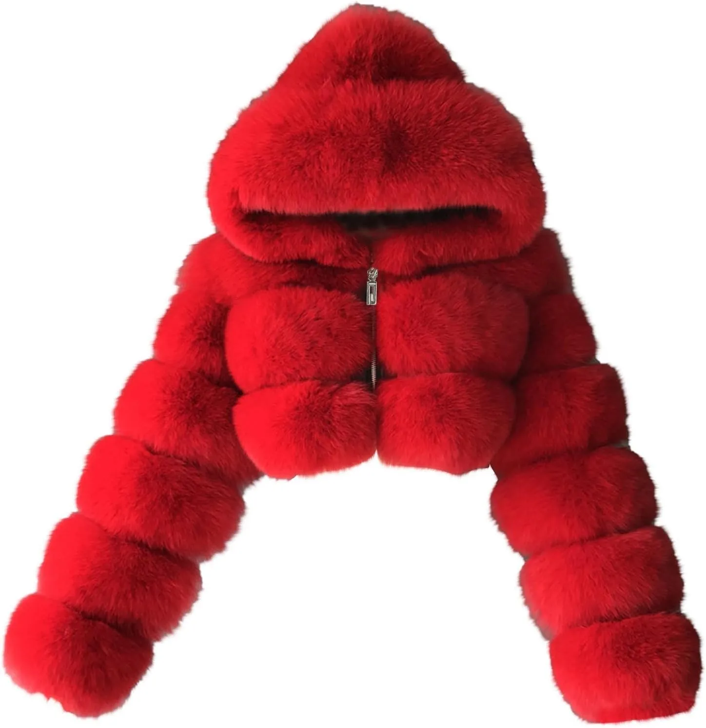 LCMTWX Women Fluffy Faux Fur Coat Women Long Jacket Faux Sleeve Short Warm Women's Coat Fluffy Short Coat Outerwear Pink