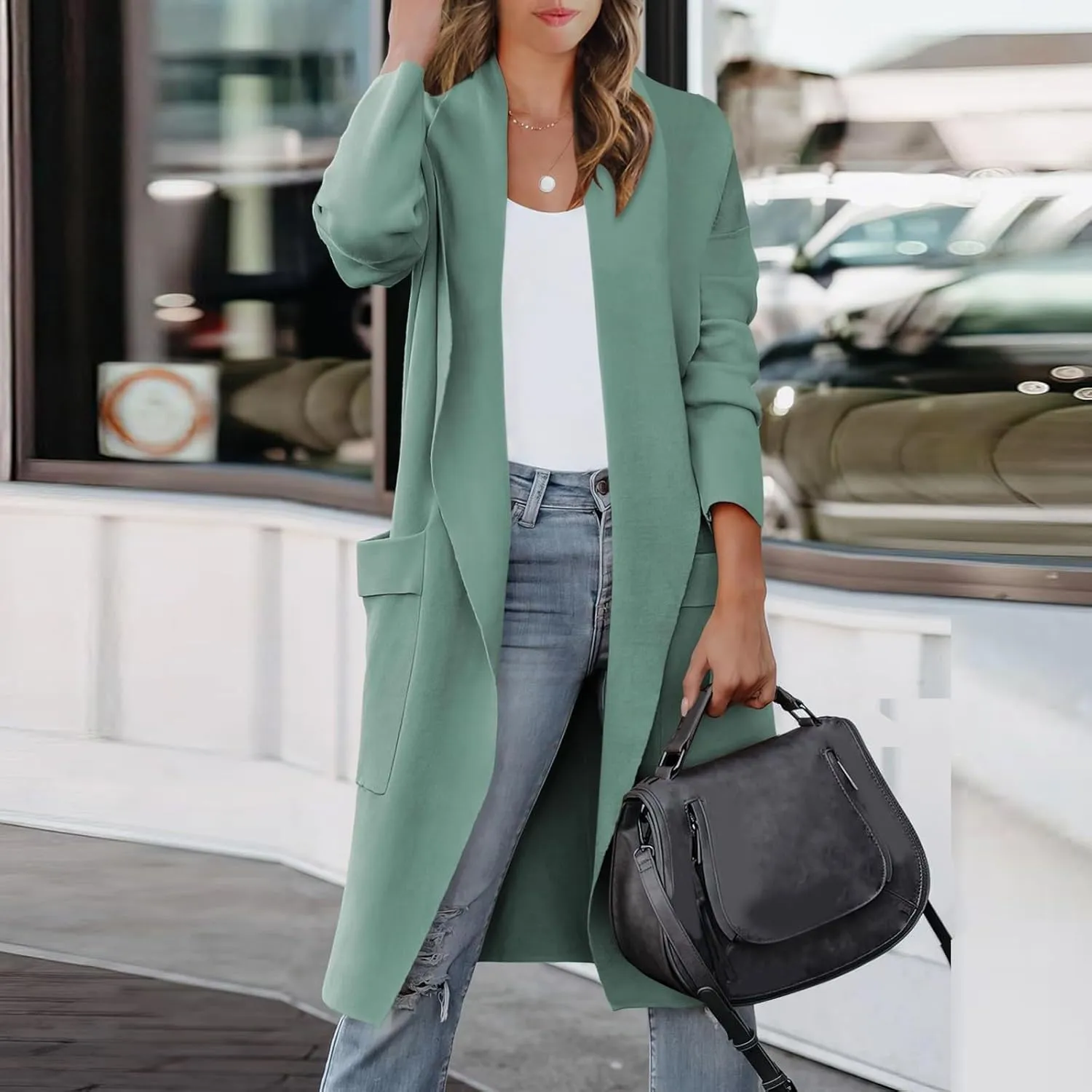 LCMTWX Women's 2023 Fashion Winter Coat Womens Elegant Windbreaker Wild Winter Women's Coat Trench Coats for Women Fall