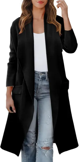 LCMTWX Women's Winter Coats Casual Suit Collar Printed Pocket Jacket Womens Trench Coat Women's Trench Coats Coat for