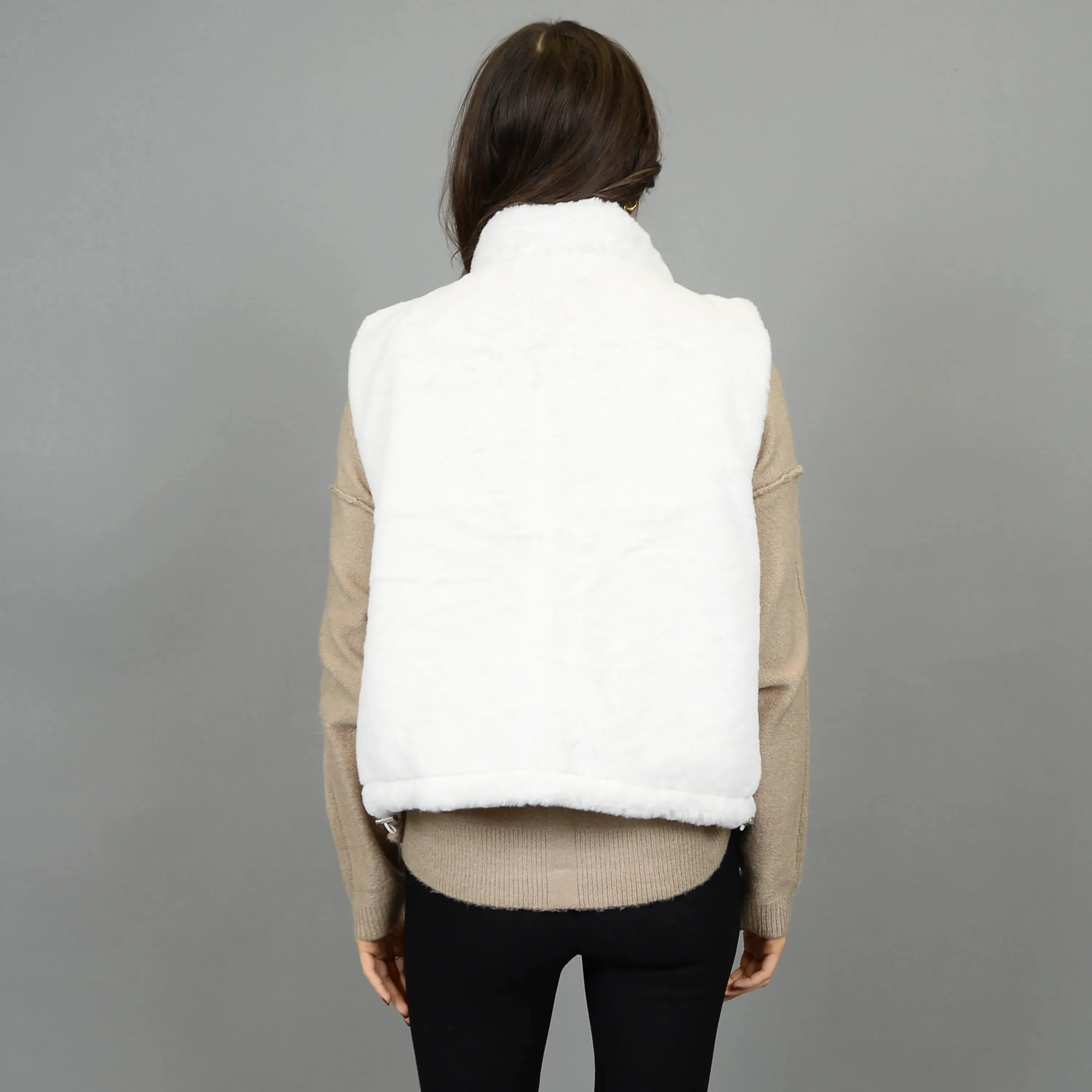 Lessie Ladies Reversible Vest | Cream