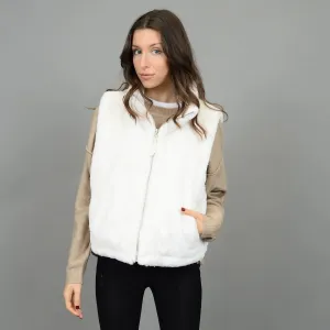 Lessie Ladies Reversible Vest | Cream