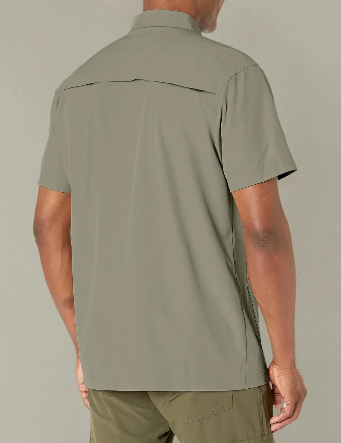 Little Donkey Andy Men's Lightweight Short Sleeve Shirt Quick Dry Stretch Shirt for Hiking Travel, UPF50
