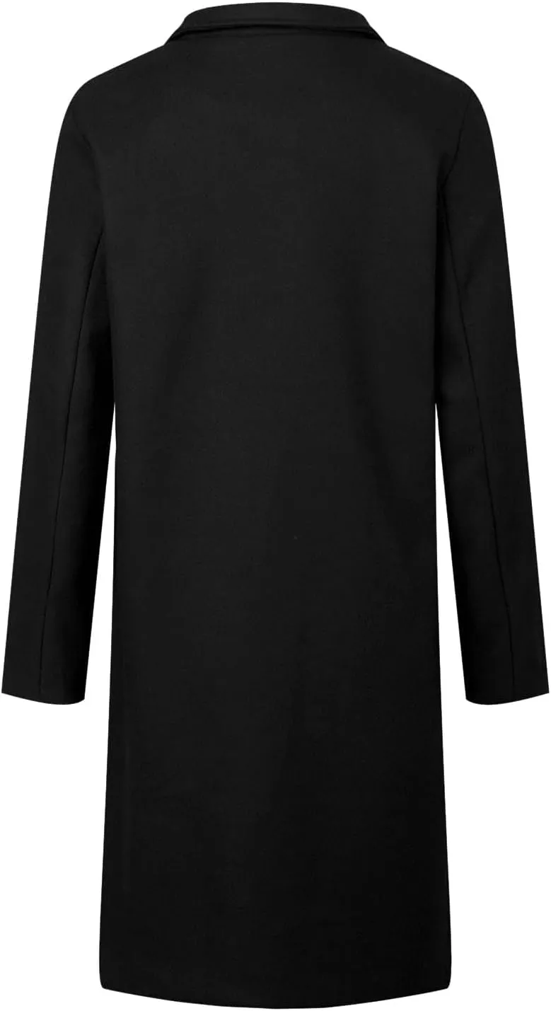 Long Winter Coats for Women Double Breasted Blazerr Trench Coats Lapel Workout Jacket Womens Fall Fashion Warm