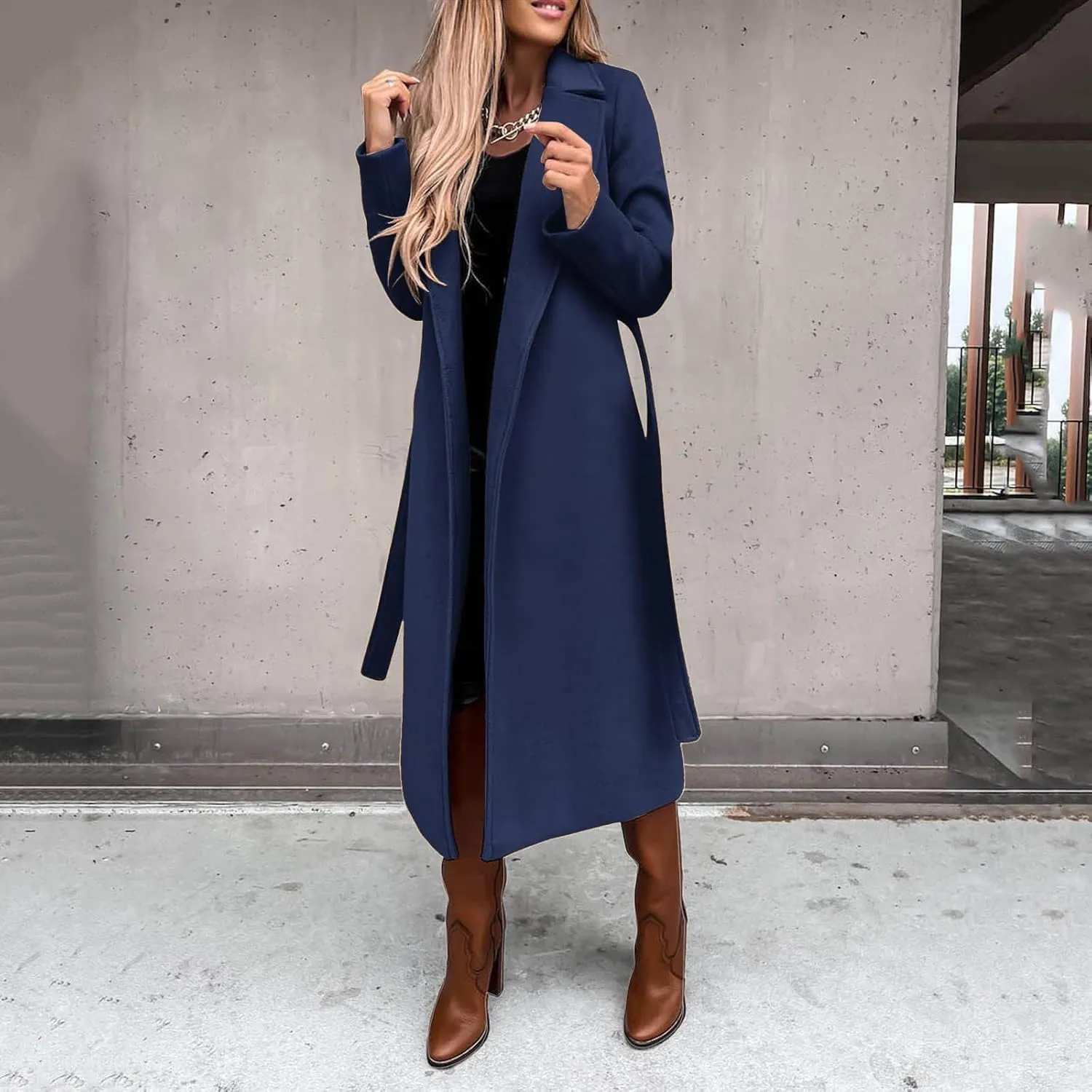 Long Winter Coats for Women Double Breasted Blazerr Trench Coats Lapel Workout Jacket Womens Fall Fashion Warm