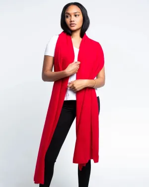 Lora Cashmere Wrap Scarlett Red