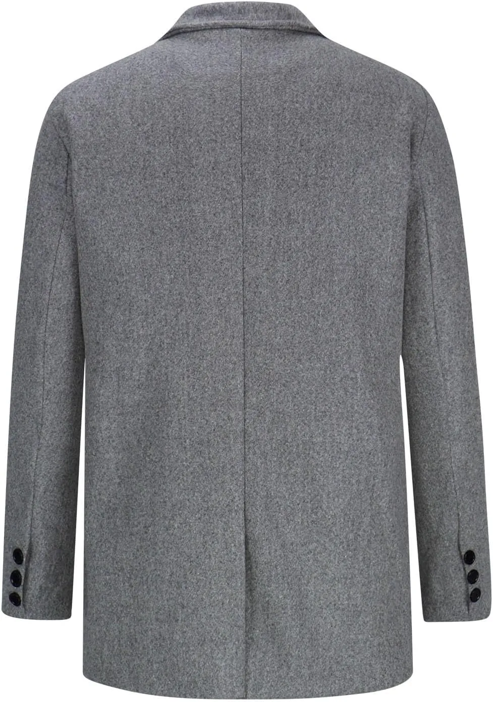 Man's Single Breasted Trench Coat Oversized Casual windbreaker Lapel Long Jacket Overcoat Long Sleeve Pea Coats