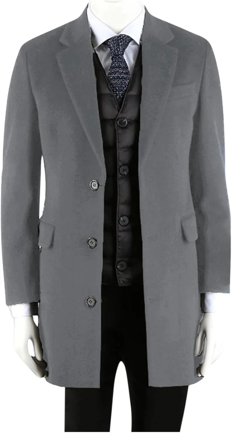 Man's Single Breasted Trench Coat Oversized Casual windbreaker Lapel Long Jacket Overcoat Long Sleeve Pea Coats