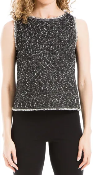 Max Studio Women's Sleeveless Boatneck Top