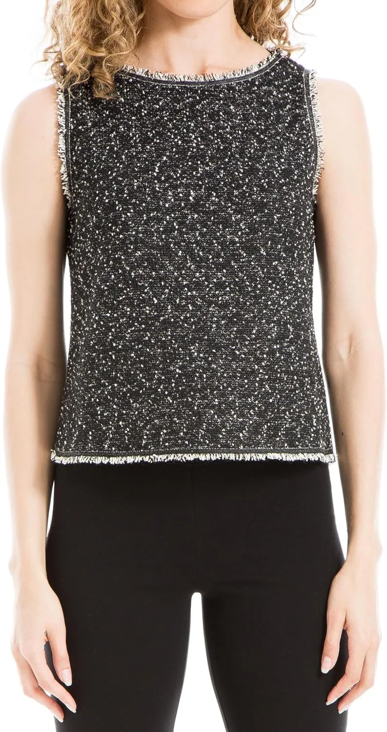 Max Studio Women's Sleeveless Boatneck Top