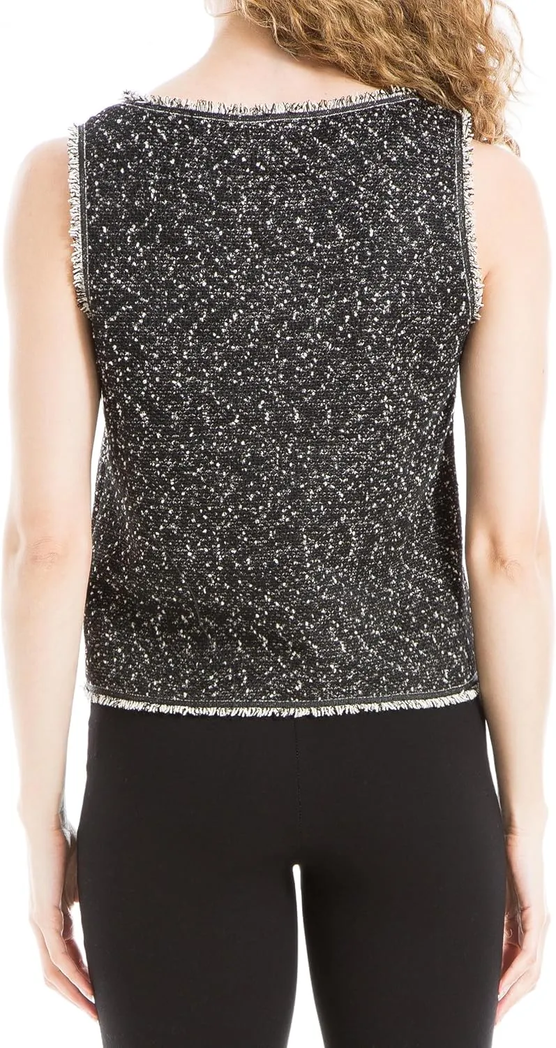 Max Studio Women's Sleeveless Boatneck Top