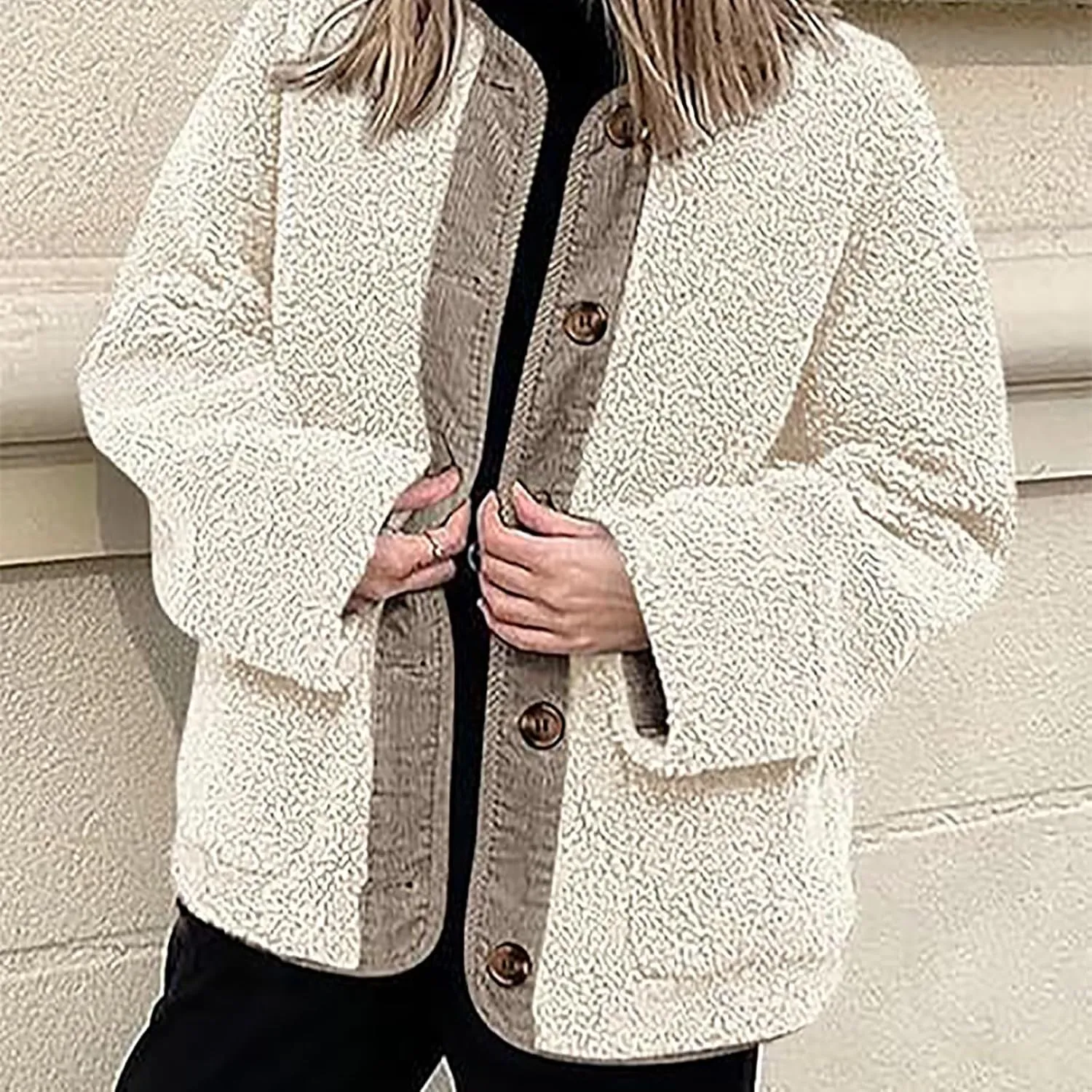 Maxi Down Parka Puffer Coat Long Sleeve Button Up Fuzzy Lined Outerwear Fall Casual Winter Womens Puffer Coat with