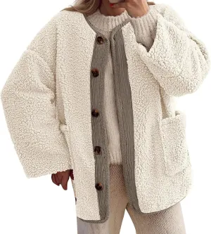 Maxi Down Parka Puffer Coat Long Sleeve Button Up Fuzzy Lined Outerwear Fall Casual Winter Womens Puffer Coat with