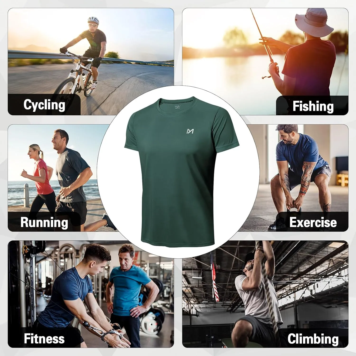 Men Swim Shirts,UPF 50  Sun Protection Shirts for Men Rash Guard Shirt with Workout Athletic Shirt