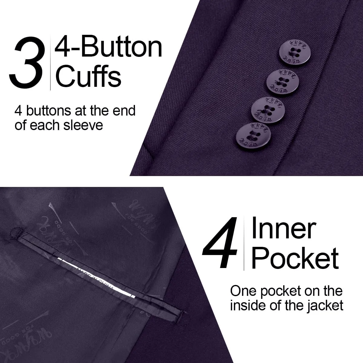 Men's Causal Blazer Slim Fit Suit Jacket for Men Two Button Sports Coats Wedding Prom Party
