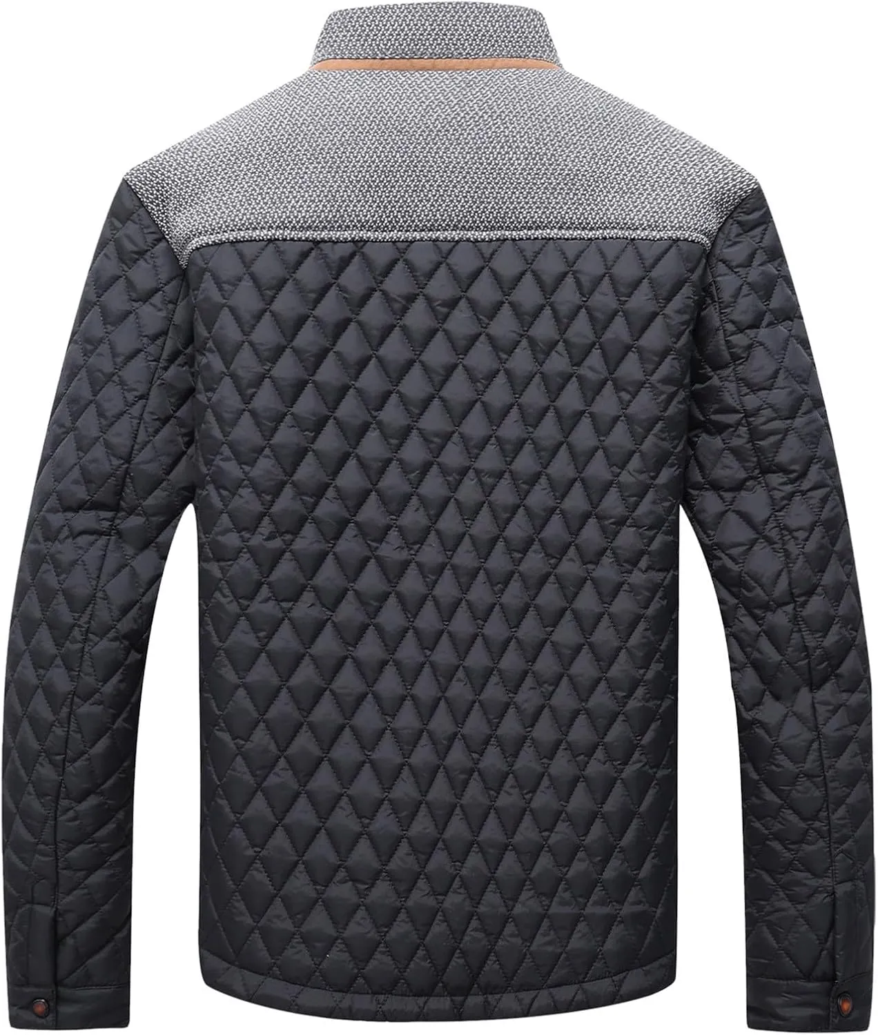 Mens Coat Trend Personality Machine Quilted Clothing Plaid Patchwork Cotton Padded Jacket Jacket for Lady