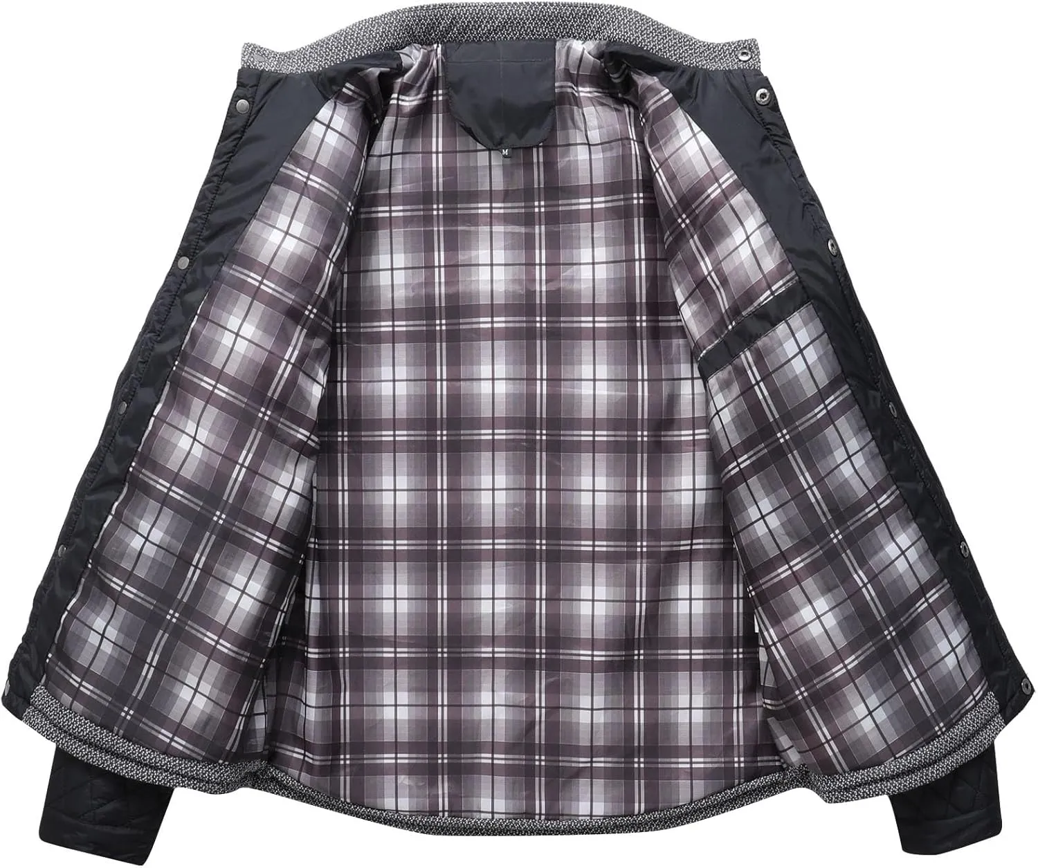 Mens Coat Trend Personality Machine Quilted Clothing Plaid Patchwork Cotton Padded Jacket Jacket for Lady