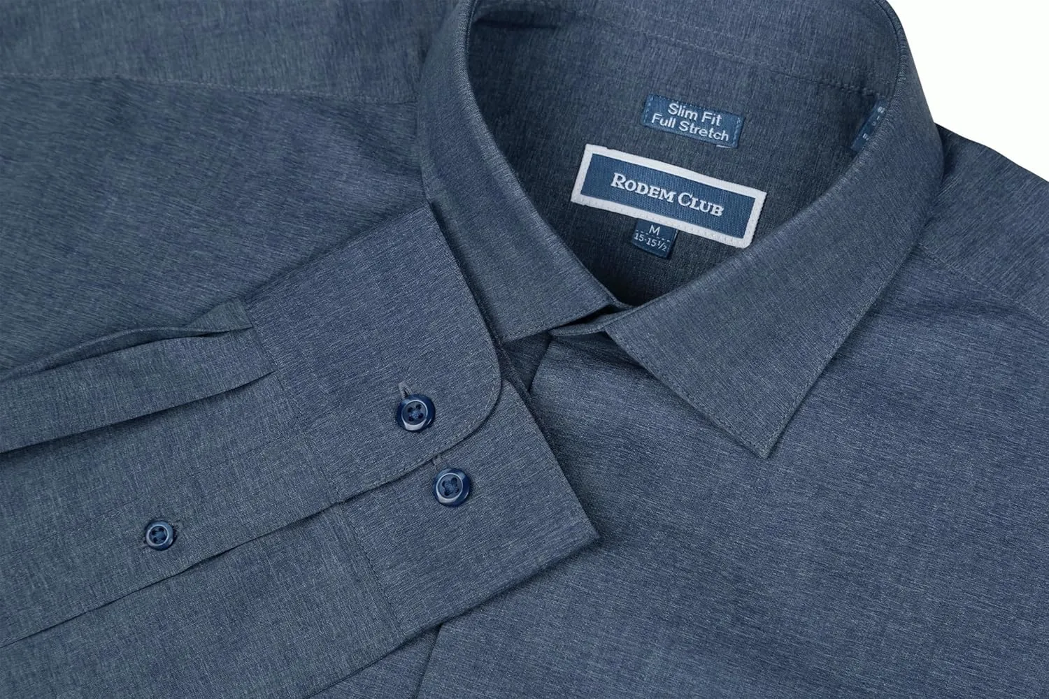Men's Dress Shirt Long Sleeve Stretch Wrinkle-Resistant Formal Shirt Business Casual Heather Button Down Shirts