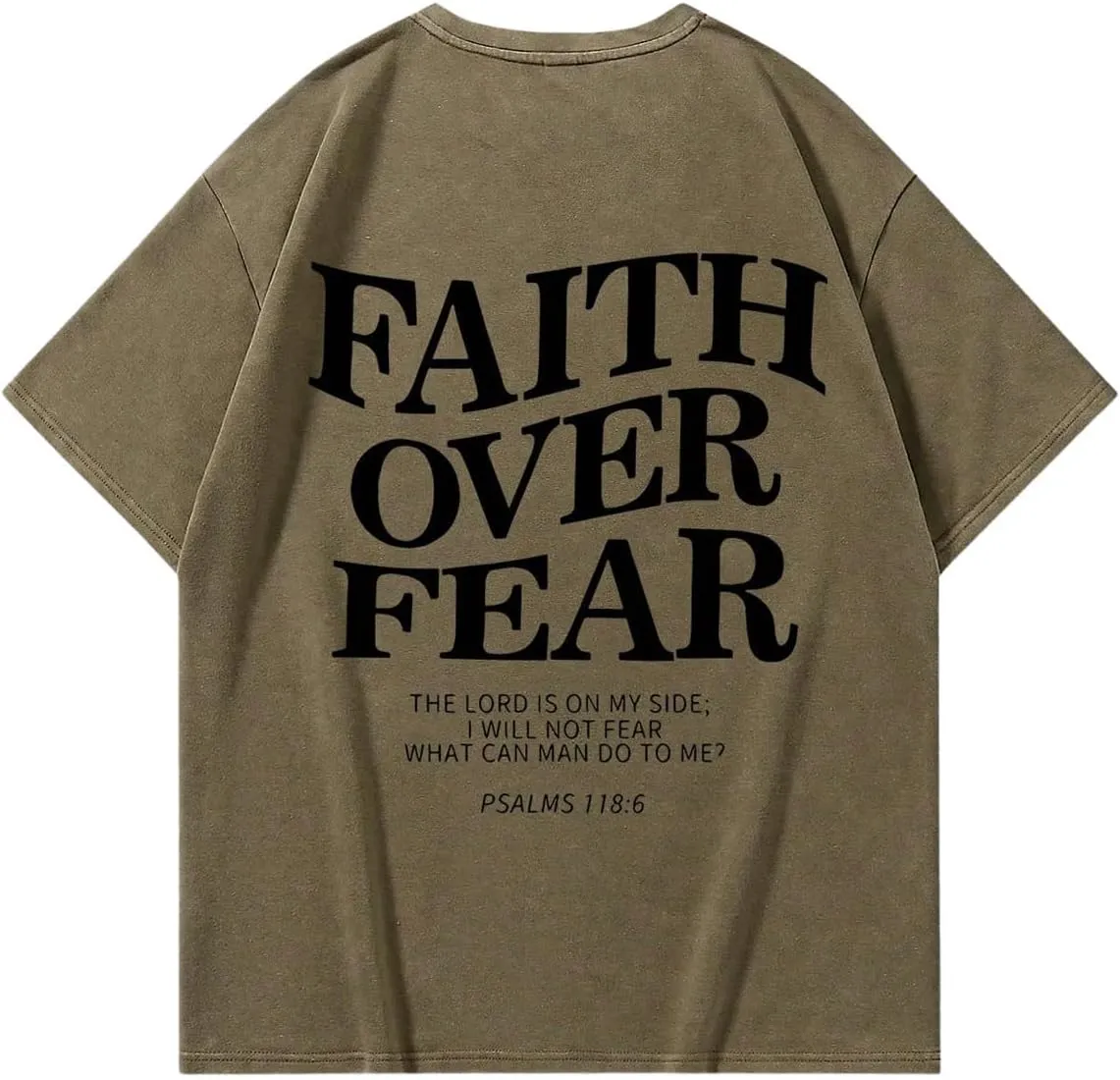 Men's Graphic Tee Shirt Oversized Drop Shoulder Vintage T-Shirt Letter Print Streetwear Casual Summer Tops