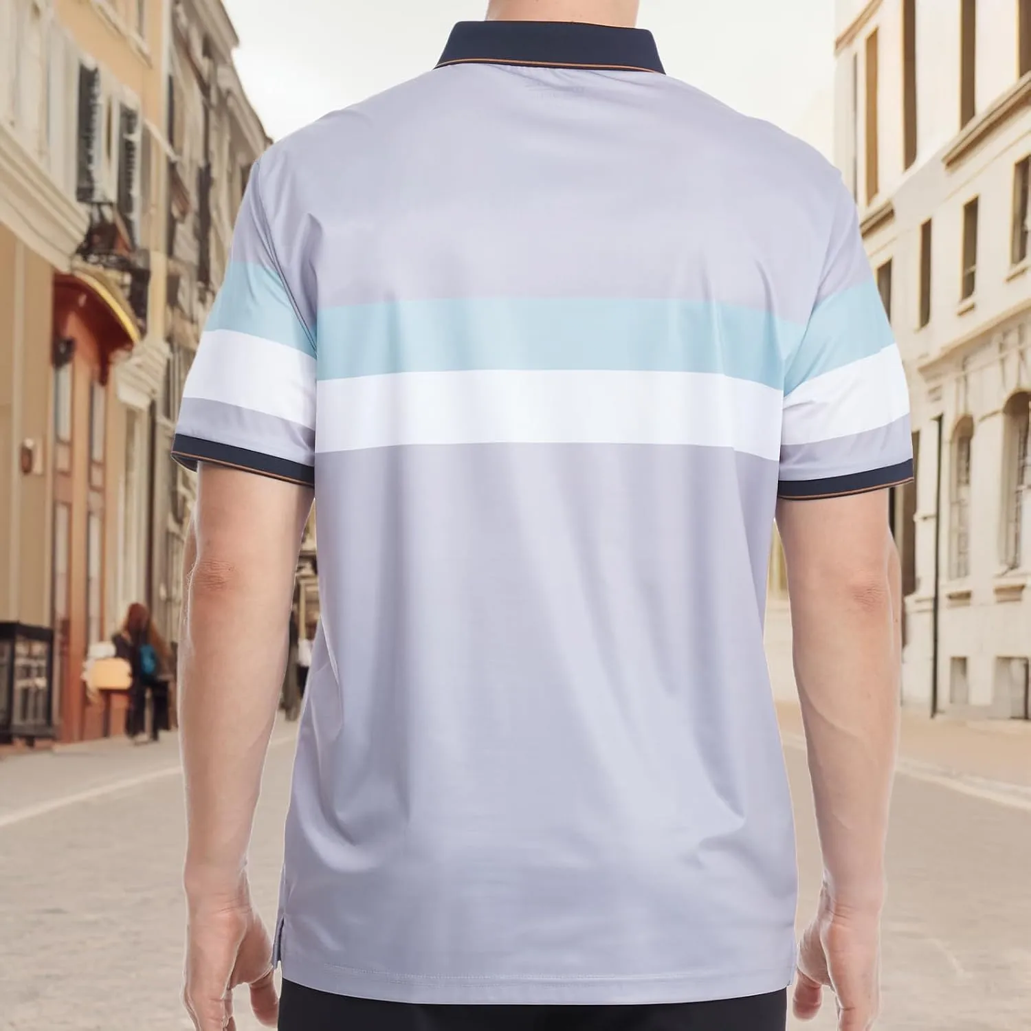 Mens Polo Shirts Short Sleeve Golf Shirt Moisture Wicking Dry Fit Casual Stylish Polo Shirt for Men