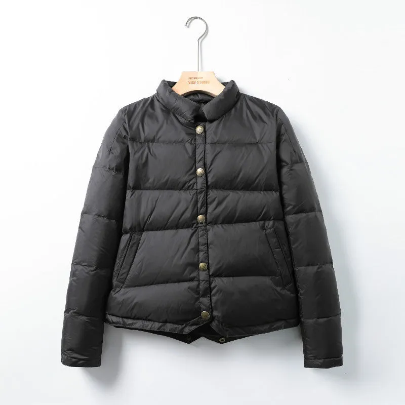 Minda | Retro Style Short Thermal Down Jacket