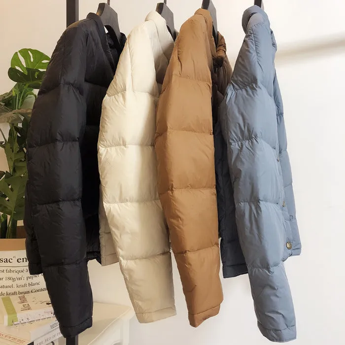 Minda | Retro Style Short Thermal Down Jacket