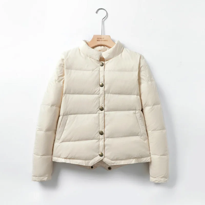 Minda | Retro Style Short Thermal Down Jacket