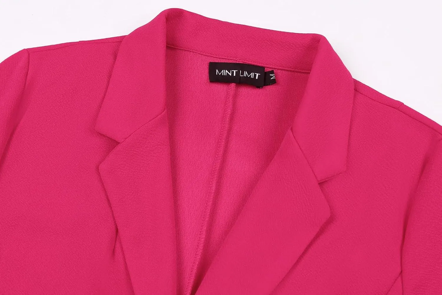 MINTLIMIT Women's Casual Blazer 3/4 Ruched Sleeve Open Front Button Work Office Blazer Jackets with Pockets