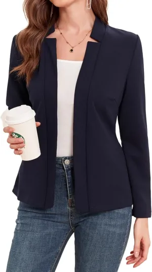 MINTLIMIT Women's Casual Blazer Long Sleeve Open Front Business Work Office Blazer Jacket with Pockets 2025