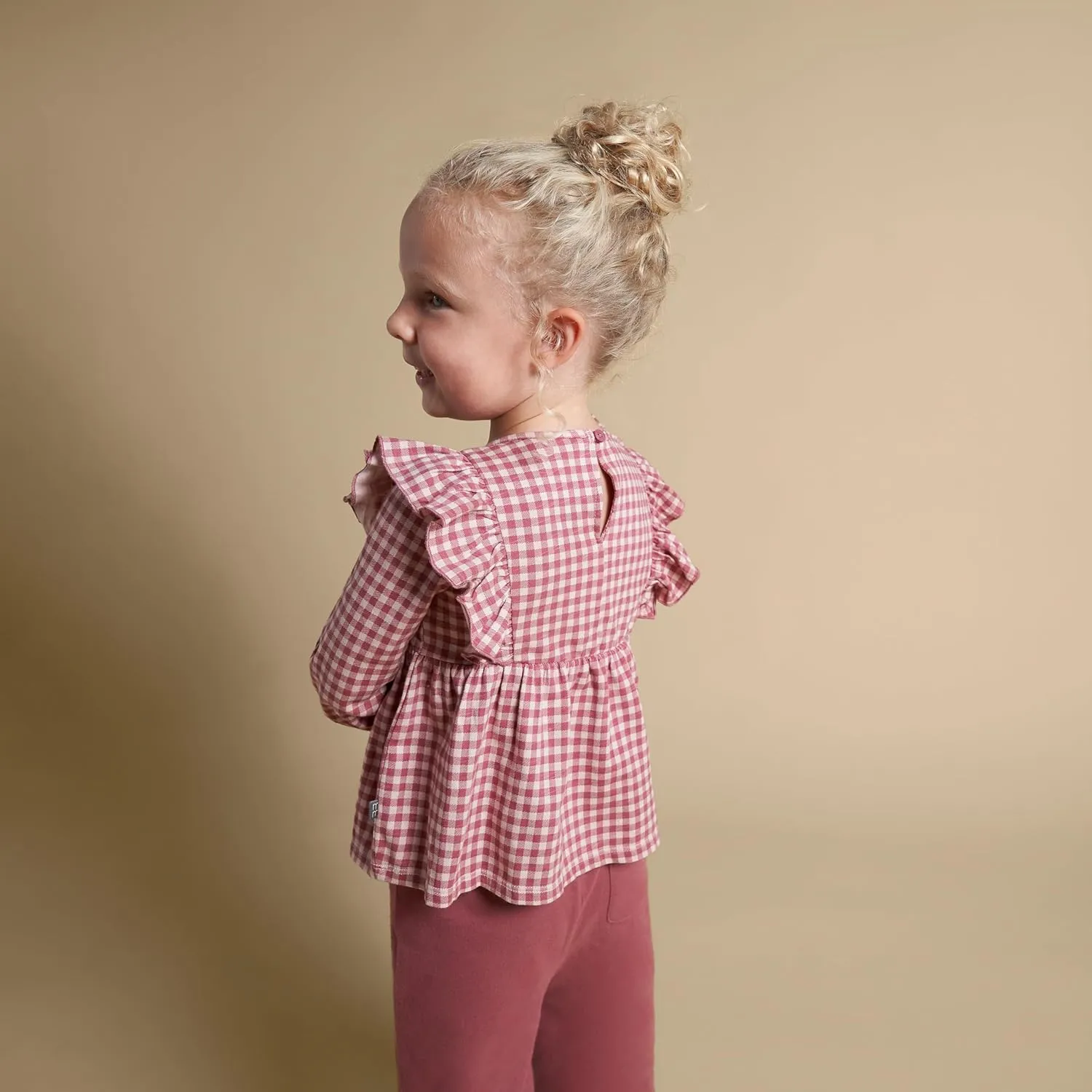 Modern Moments by Gerber Girls' Baby and Toddler Ruffles Top and Wide Leg Pant Set