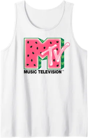 MTV Watermelon Logo Fill Tank Top