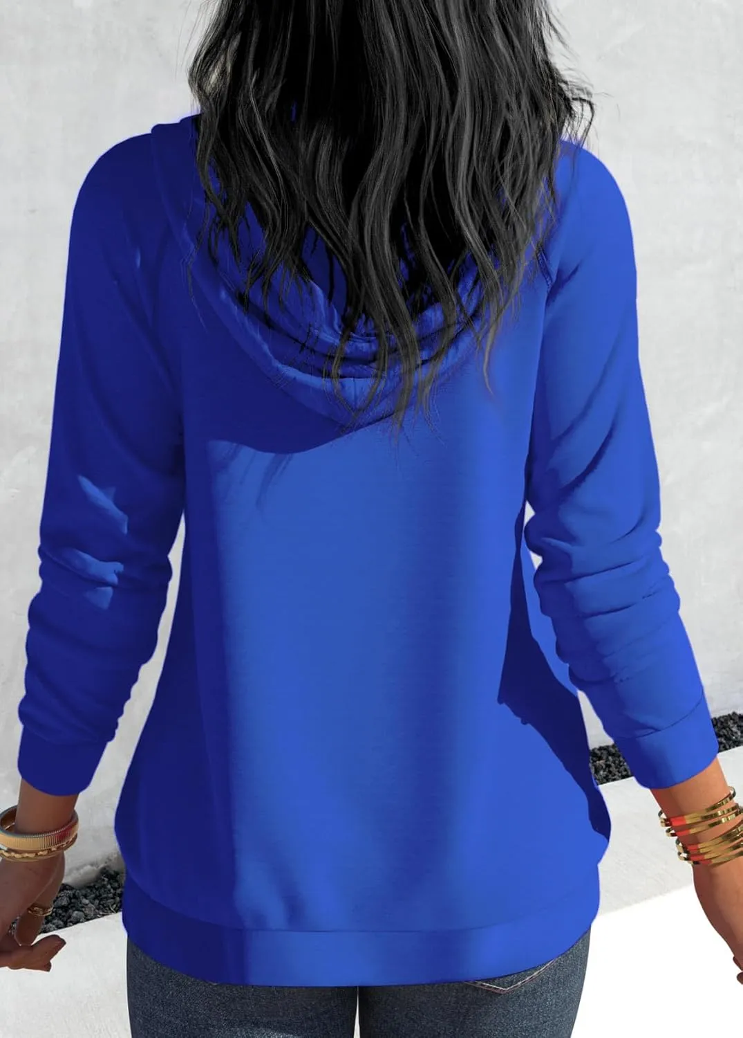 Nimsruc Hoodies For Women Pullover Casual Long Sleeve Oversized Sweatshirts