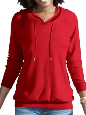 Nimsruc Hoodies For Women Pullover Casual Long Sleeve Oversized Sweatshirts