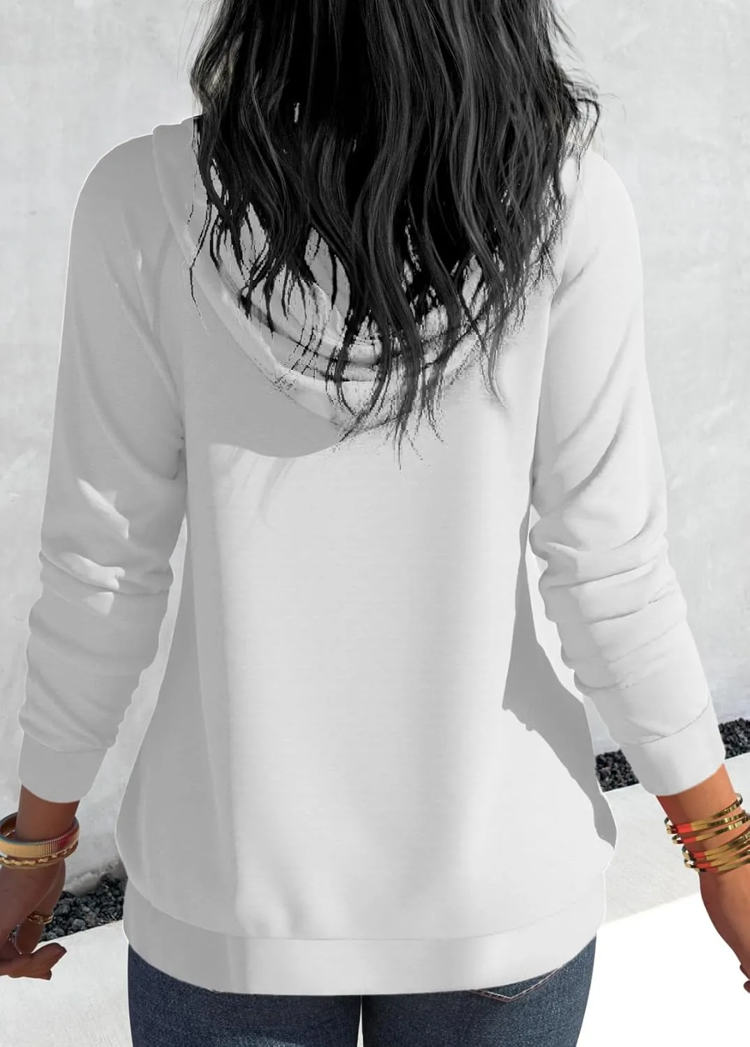 Nimsruc Hoodies For Women Pullover Casual Long Sleeve Oversized Sweatshirts