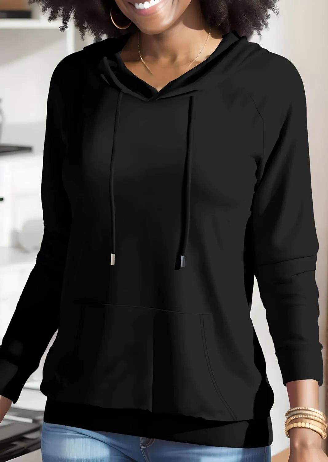 Nimsruc Hoodies For Women Pullover Casual Long Sleeve Oversized Sweatshirts