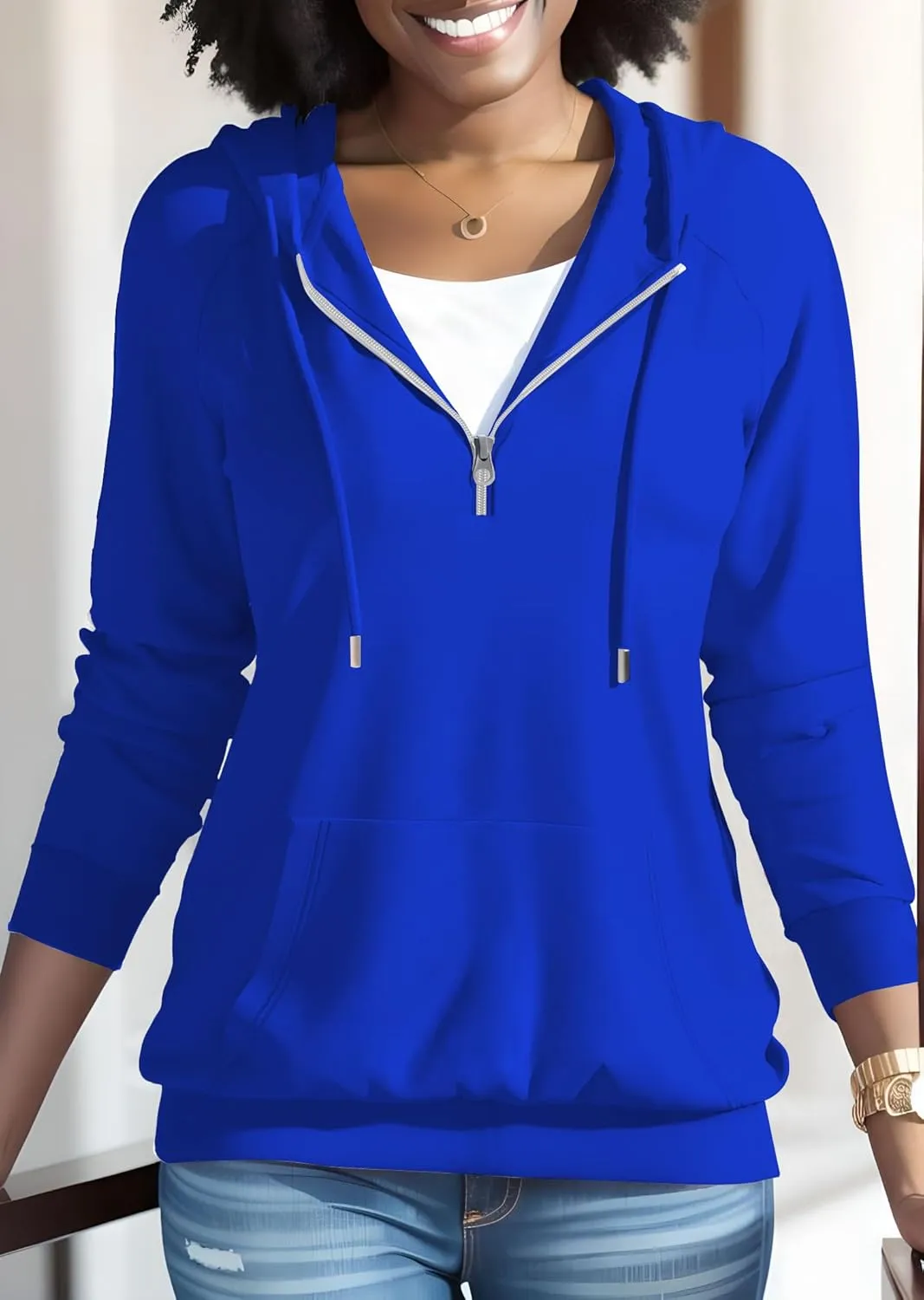 Nimsruc Hoodies For Women Pullover Long Sleeve Casual Oversized Sweatshirts