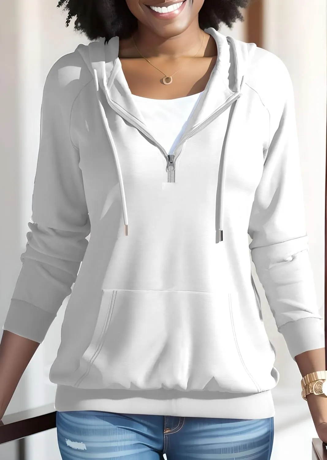 Nimsruc Hoodies For Women Pullover Long Sleeve Casual Oversized Sweatshirts