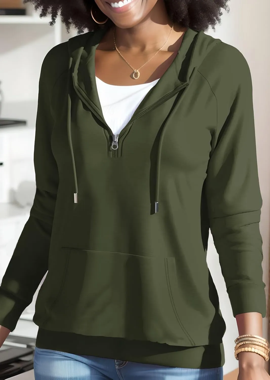 Nimsruc Hoodies For Women Pullover Long Sleeve Casual Oversized Sweatshirts