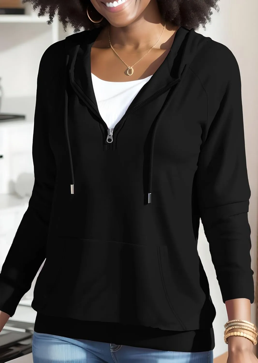 Nimsruc Hoodies For Women Pullover Long Sleeve Casual Oversized Sweatshirts