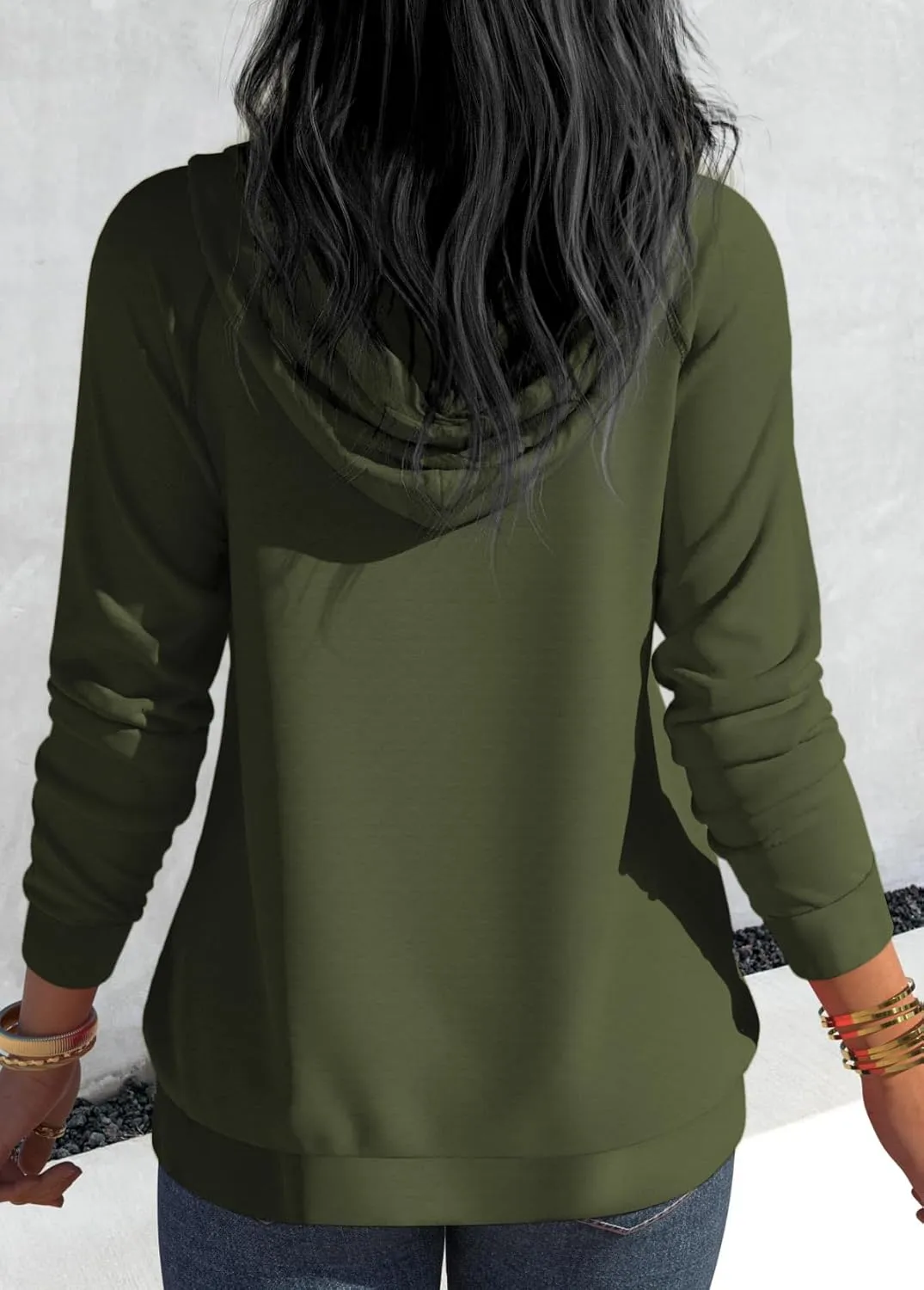Nimsruc Hoodies For Women Pullover Long Sleeve Casual Oversized Sweatshirts