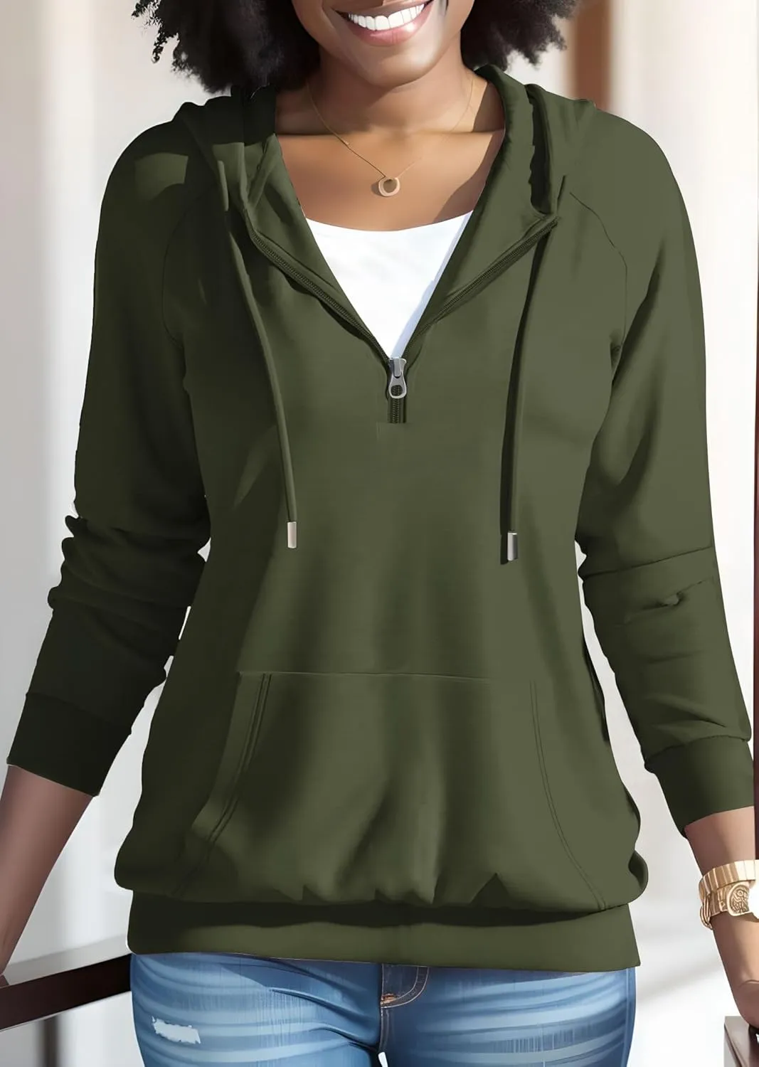 Nimsruc Hoodies For Women Pullover Long Sleeve Casual Oversized Sweatshirts
