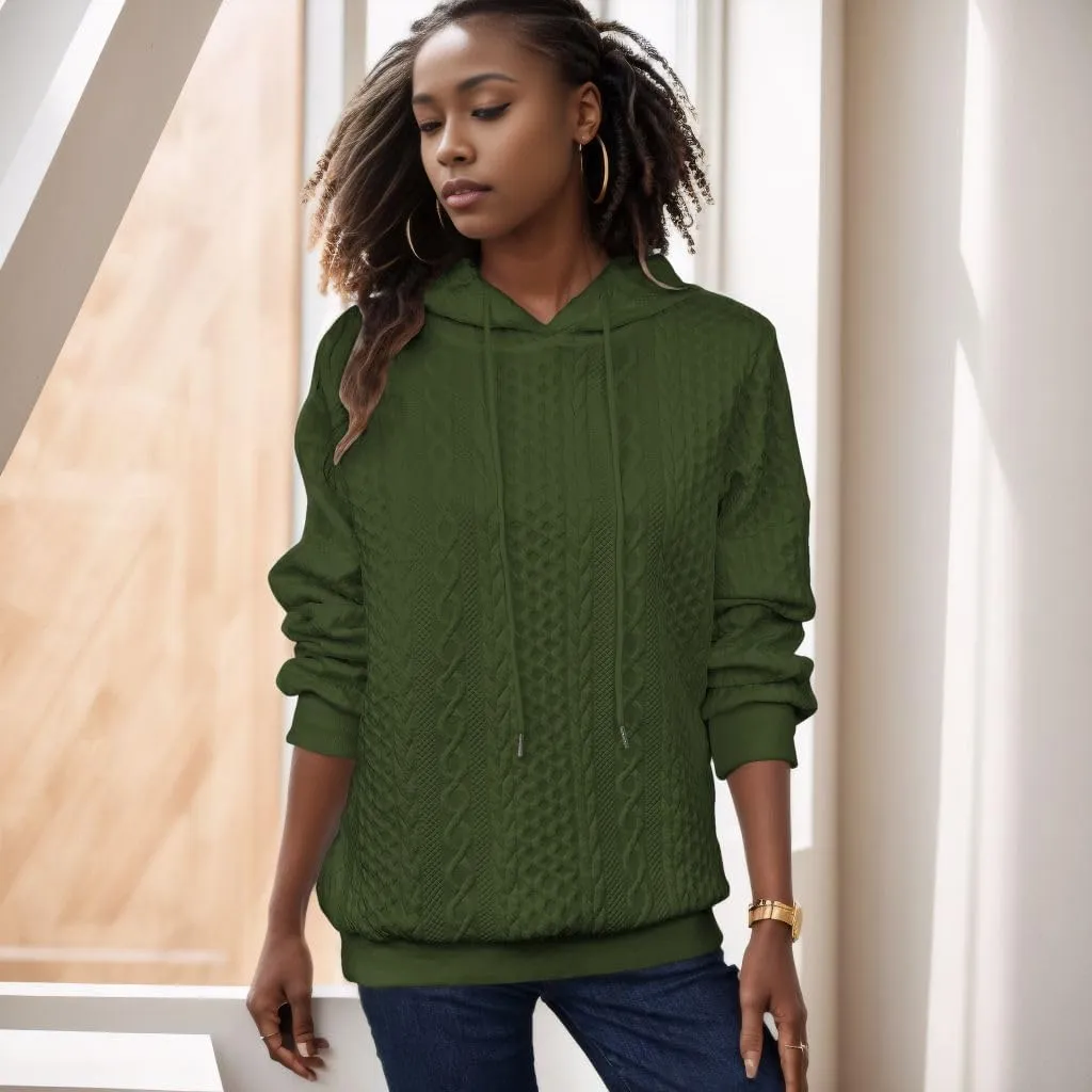 Nimsruc Hoodies For Women Pullover Long Sleeve Oversized Sweatshirts Casual