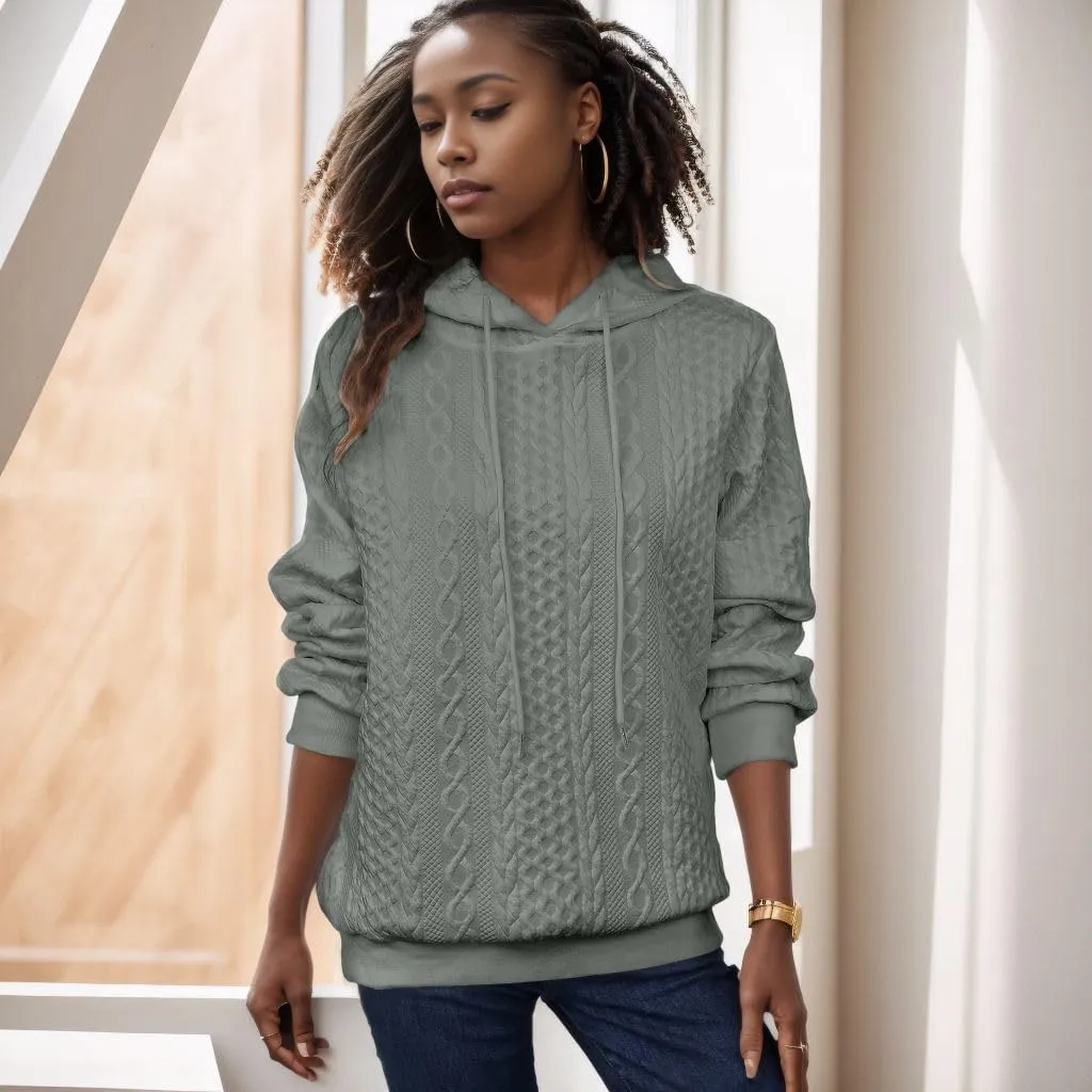 Nimsruc Hoodies For Women Pullover Long Sleeve Oversized Sweatshirts Casual